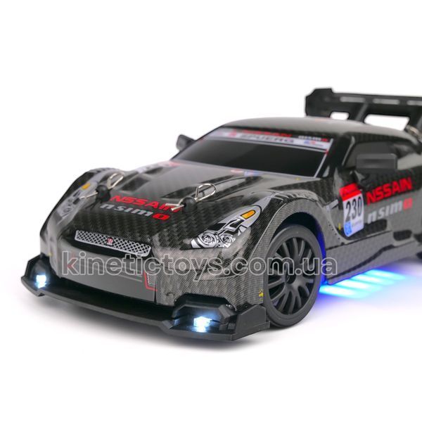 Машинка для дрифта Nissan GT-R V2 на радиоуправлении со светом и сервоприводом 4WD 094 фото
