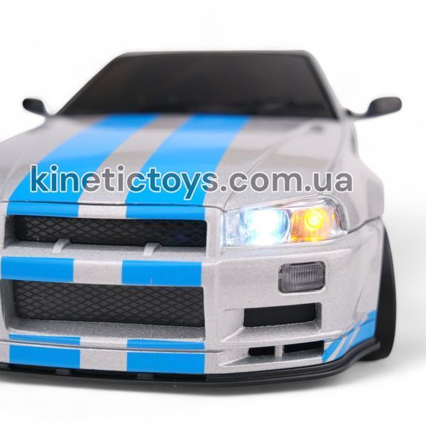 Машинка для дрифту на радіокеруванні Nissan Skyline із системою стабілізації, світлом і заднім приводом 051 фото