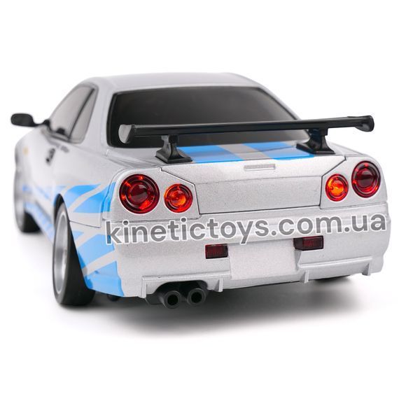 Машинка для дрифту на радіокеруванні Nissan Skyline із системою стабілізації, світлом і заднім приводом 051 фото