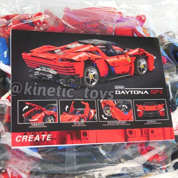 Конструктор технік Ferrari Daytona SP3 на 1407+ деталей 06 фото
