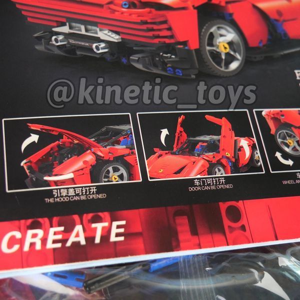 Конструктор технік Ferrari Daytona SP3 на 1407+ деталей 06 фото