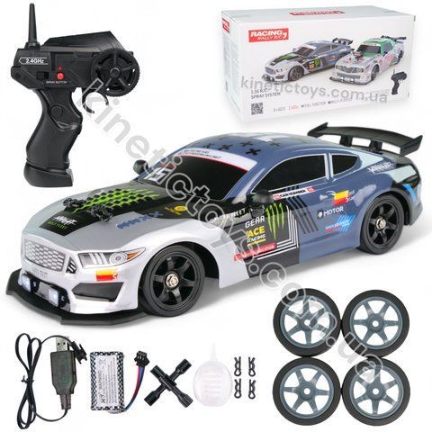 Машинка для дрифта с паром на радиоуправлении Ford Mustang GT 4WD 08 фото