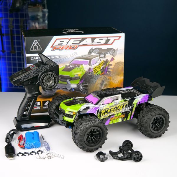 Машинка монстр SG116 PRO BEAST 2S на радіокеруванні 1:16 масштаб 114 фото