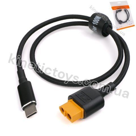 Кабель-адаптер USB C - XT60 ToolkitRC для зарядного присторою 100 W, 50 см 081 фото