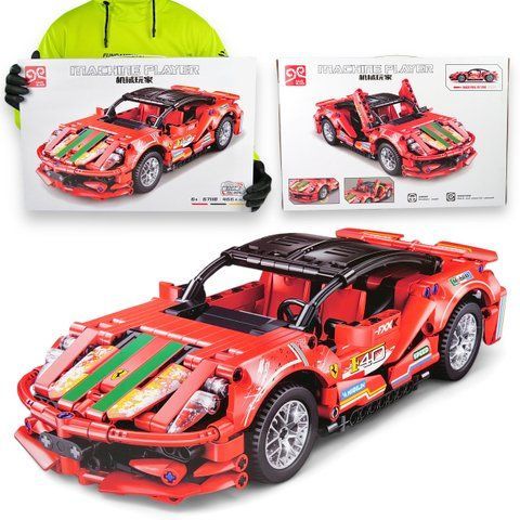 Конструктор техник Ferrari F40 на 466 детали с инерционным мотором 037 фото