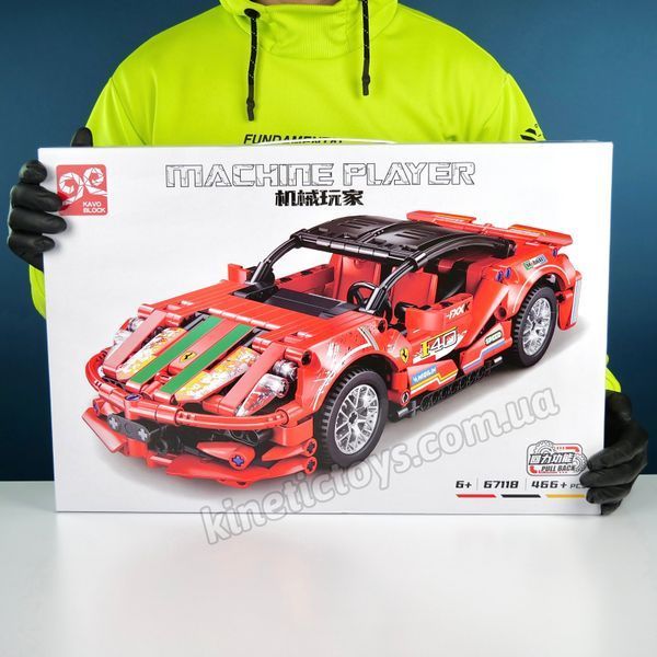 Конструктор технік Ferrari F40 на 466 деталі із інерційним мотором 037 фото