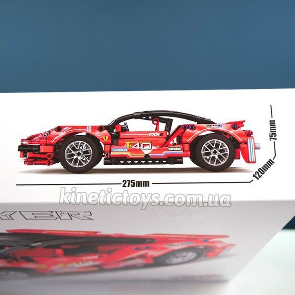 Конструктор технік Ferrari F40 на 466 деталі із інерційним мотором 037 фото