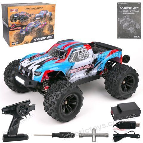 Машинка монстр MJX 16208 Hyper Go 4WD Brushless 2S на радіокеруванні 088 фото